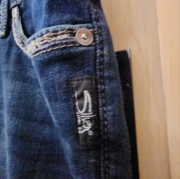 Silver Elyse Jeans Straight Leg 34/30 - Picture 3 of 3